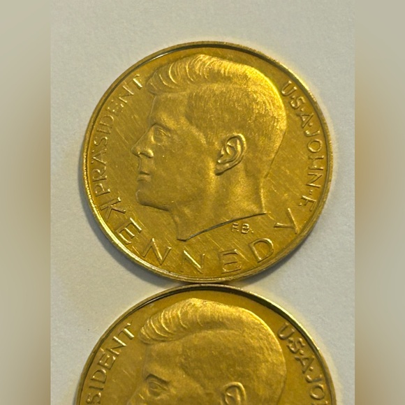 **RARE** 1963 German John F Kennedy 900 21k Proof Gold Medals / Coins {Lot Of 2} - Picture 4 of 14